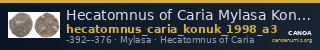 Hecatomnus of Caria Mylasa Konuk 1998 A3 — CANOA
