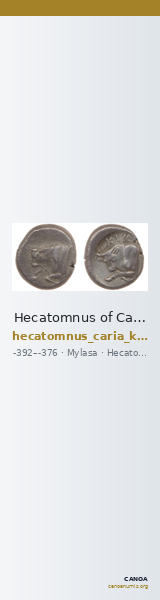 Hecatomnus of Caria Mylasa Konuk 1998 A4 — CANOA