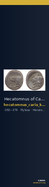 Hecatomnus of Caria Mylasa Konuk 1998 A4 — CANOA
