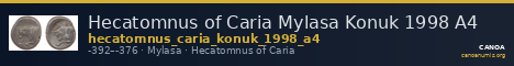 Hecatomnus of Caria Mylasa Konuk 1998 A4 — CANOA