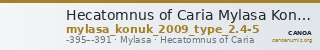 Hecatomnus of Caria Mylasa Konuk 2009 Type 2.4-5 — CANOA