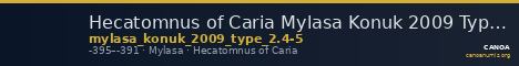 Hecatomnus of Caria Mylasa Konuk 2009 Type 2.4-5 — CANOA