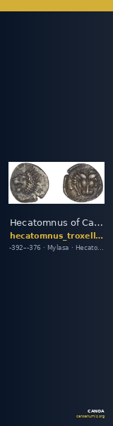 Hecatomnus of Caria Mylasa Troxell 1984 1 — CANOA