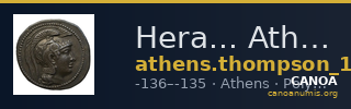 Hera... Athens Thompson 1961 324bis, 330-346 — CANOA