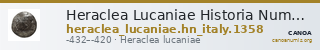 Heraclea Lucaniae Historia Numorum Italy 1358 — CANOA