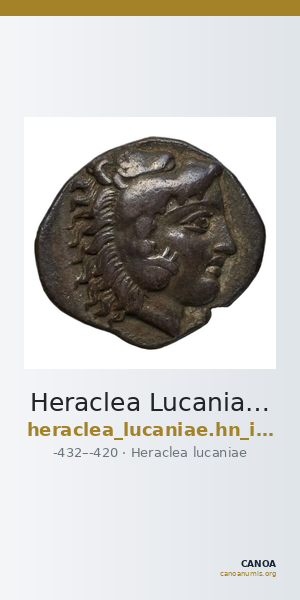 Heraclea Lucaniae Historia Numorum Italy 1359 — CANOA