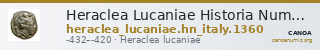 Heraclea Lucaniae Historia Numorum Italy 1360 — CANOA