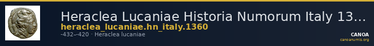 Heraclea Lucaniae Historia Numorum Italy 1360 — CANOA