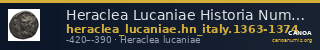 Heraclea Lucaniae Historia Numorum Italy 1363-74 — CANOA