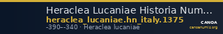 Heraclea Lucaniae Historia Numorum Italy 1375 — CANOA