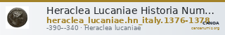 Heraclea Lucaniae Historia Numorum Italy 1376-8 — CANOA