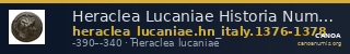 Heraclea Lucaniae Historia Numorum Italy 1376-8 — CANOA