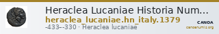 Heraclea Lucaniae Historia Numorum Italy 1379 — CANOA