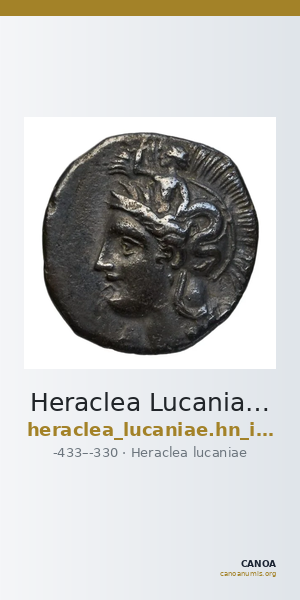 Heraclea Lucaniae Historia Numorum Italy 1380 — CANOA