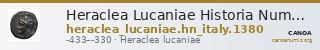 Heraclea Lucaniae Historia Numorum Italy 1380 — CANOA