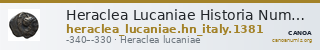 Heraclea Lucaniae Historia Numorum Italy 1381 — CANOA