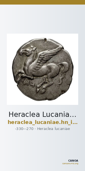 Heraclea Lucaniae Historia Numorum Italy 1382 — CANOA