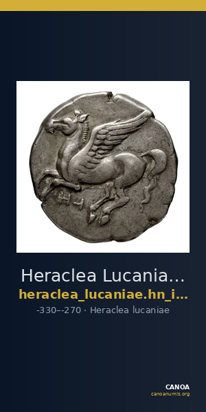 Heraclea Lucaniae Historia Numorum Italy 1382 — CANOA