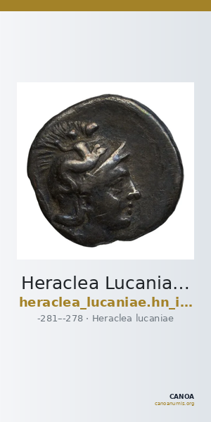 Heraclea Lucaniae Historia Numorum Italy 1411-20 — CANOA