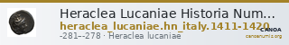 Heraclea Lucaniae Historia Numorum Italy 1411-20 — CANOA