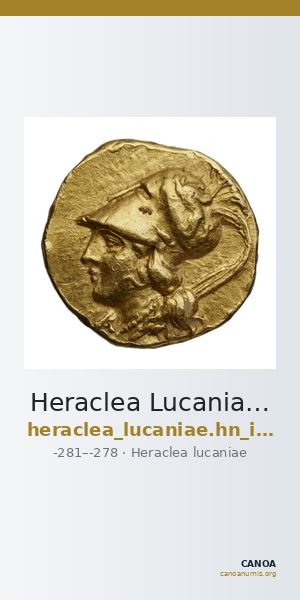 Heraclea Lucaniae Historia Numorum Italy 1421 — CANOA