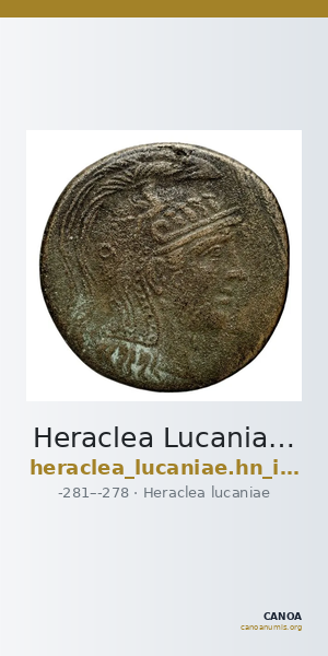 Heraclea Lucaniae Historia Numorum Italy 1423-5 — CANOA