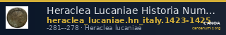 Heraclea Lucaniae Historia Numorum Italy 1423-5 — CANOA