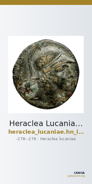 Heraclea Lucaniae Historia Numorum Italy 1427 — CANOA
