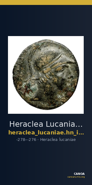 Heraclea Lucaniae Historia Numorum Italy 1427 — CANOA