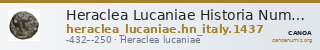 Heraclea Lucaniae Historia Numorum Italy 1437 — CANOA