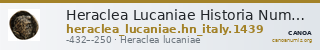 Heraclea Lucaniae Historia Numorum Italy 1439 — CANOA