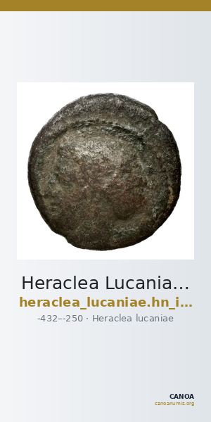 Heraclea Lucaniae Historia Numorum Italy 1442 — CANOA