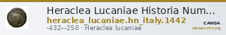 Heraclea Lucaniae Historia Numorum Italy 1442 — CANOA