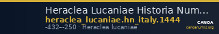 Heraclea Lucaniae Historia Numorum Italy 1444 — CANOA
