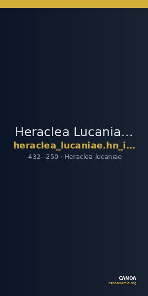 Heraclea Lucaniae Historia Numorum Italy 1446 — CANOA