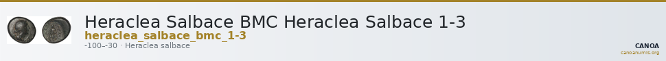 Heraclea Salbace BMC Heraclea Salbace 1-3 — CANOA