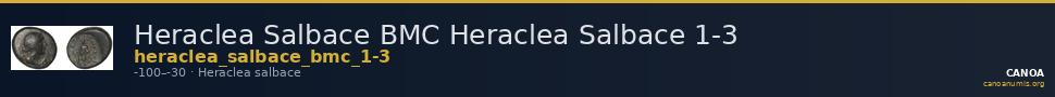 Heraclea Salbace BMC Heraclea Salbace 1-3 — CANOA