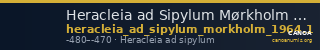 Heracleia ad Sipylum Mørkholm 1964 1 — CANOA