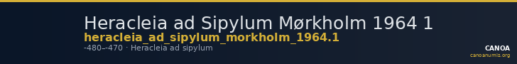 Heracleia ad Sipylum Mørkholm 1964 1 — CANOA