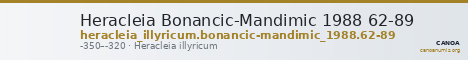 Heracleia Bonancic-Mandimic 1988 62-89 — CANOA