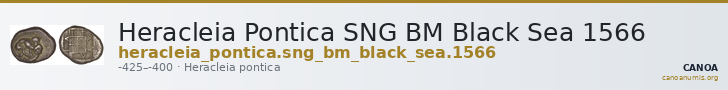 Heracleia Pontica SNG BM Black Sea 1566 — CANOA