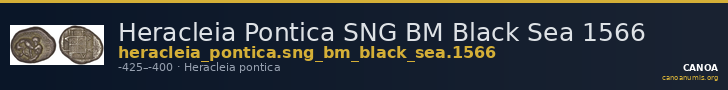 Heracleia Pontica SNG BM Black Sea 1566 — CANOA