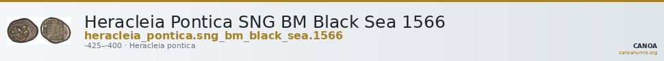 Heracleia Pontica SNG BM Black Sea 1566 — CANOA