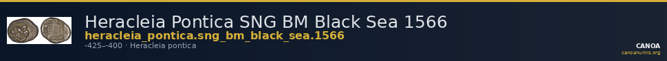 Heracleia Pontica SNG BM Black Sea 1566 — CANOA