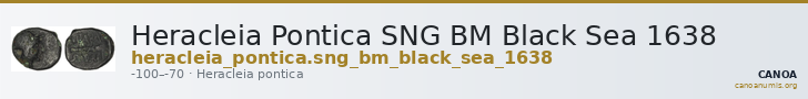 Heracleia Pontica SNG BM Black Sea 1638 — CANOA