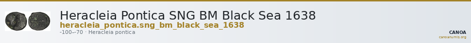 Heracleia Pontica SNG BM Black Sea 1638 — CANOA
