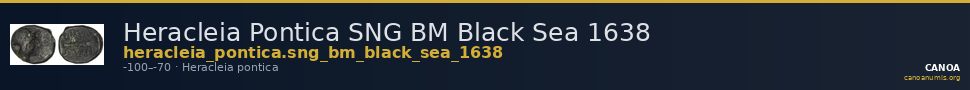 Heracleia Pontica SNG BM Black Sea 1638 — CANOA