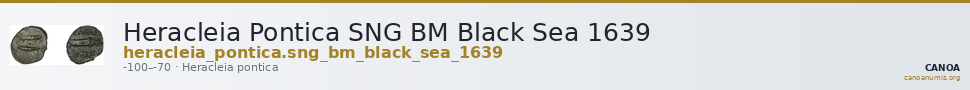 Heracleia Pontica SNG BM Black Sea 1639 — CANOA