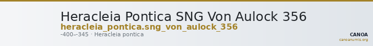 Heracleia Pontica SNG Von Aulock 356 — CANOA