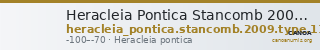Heracleia Pontica Stancomb 2009 Type 11a — CANOA